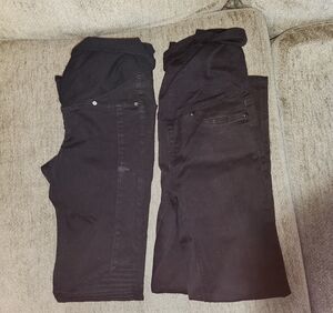 2 Pairs Maternity Black Women's Pants